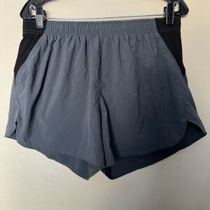 TGLA Women's Athletic Lined Shorts in Gray and Black